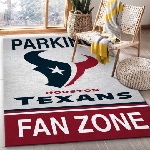 HOUSTON TEXANS NFL 20 AREA RUG LIVING ROOM AND BED ROOM RUG – CUSTOM SIZE AND PRINTING