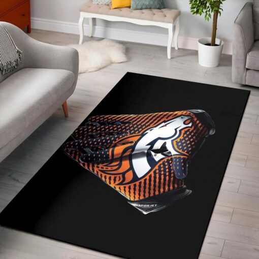 Denver Broncos For Mac Rug Area Rug Floor Decor - Custom Size And Printing