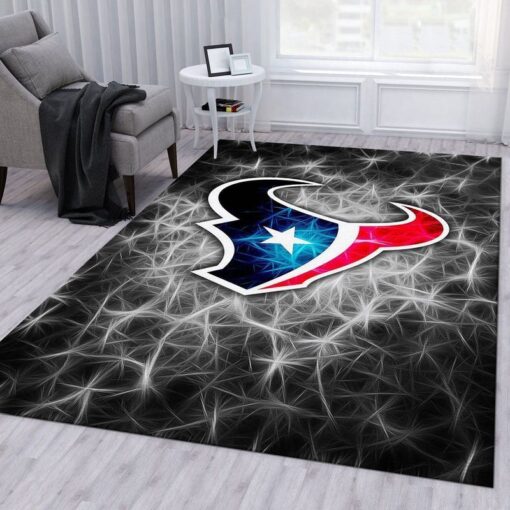 Houston Texans Nfl - Area Rug Living Room And Bed Room Rug - Custom Size And Printing