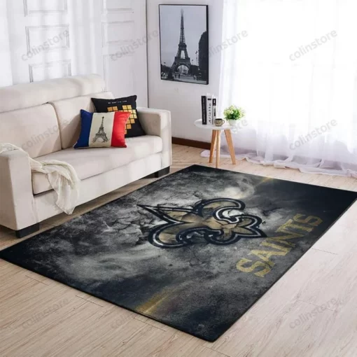 Detroit Lions Area Rug Living Room Rug Home Decor Nfl Football Team Logo Carpet Rug Living Room - Custom Size And Printing