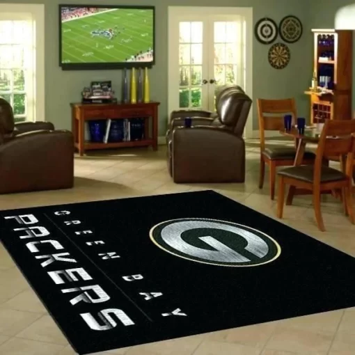 Green Bay Packers Carpet Area Rug Floor Home Decor Custom Size And Printing