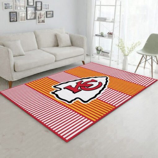 Kansas City Chiefs Imperial Champion Rug Nfl Area Rug - Living Room Rug - Custom Size And Printing