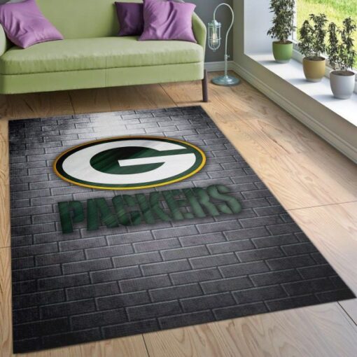 Green Bay Packers Nfl Area Rug Living Room Rug Home Us Decor - Custom Size And Printing