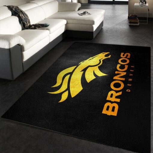 Denver Broncos Nfl Area Rug Carpet - Custom Size And Printing