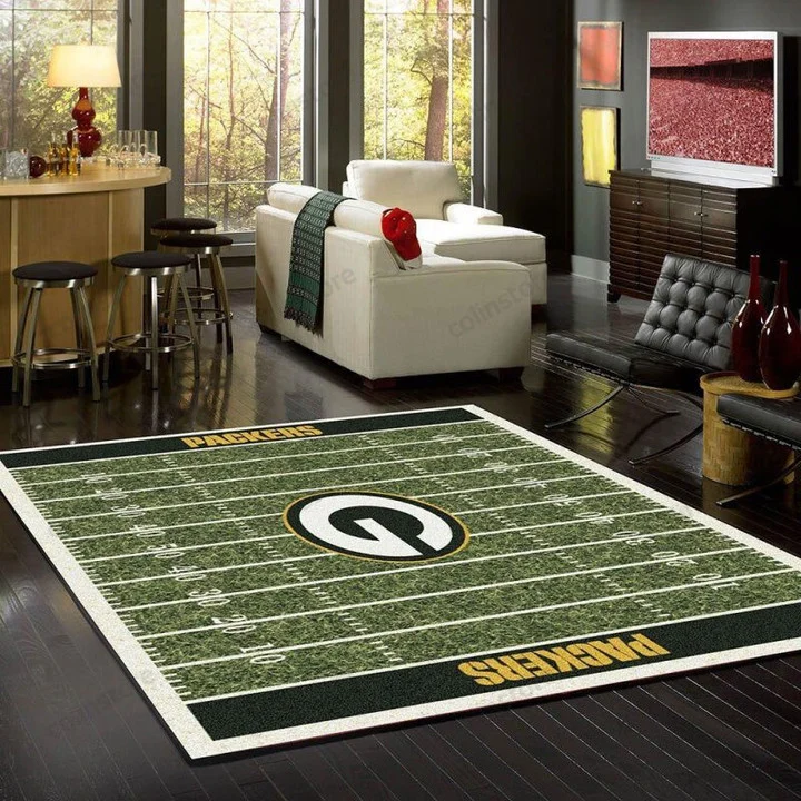 Green Bay Packers Rug - Custom Size And Printing