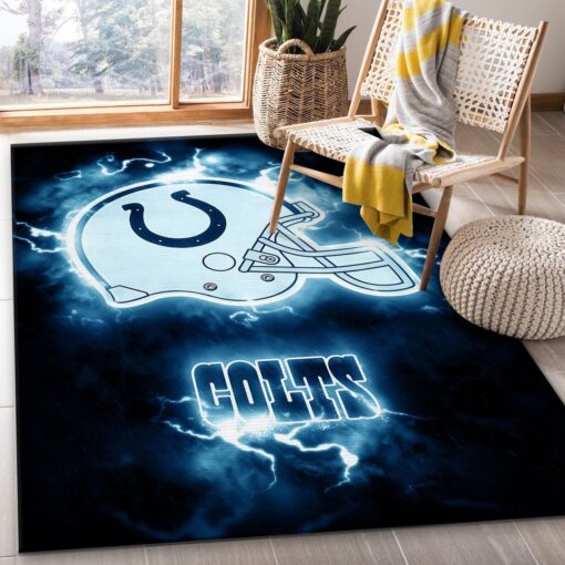 Indianapolis Colts Nfl Area Rug Bedroom Rug Home Us Decor - Custom Size And Printing