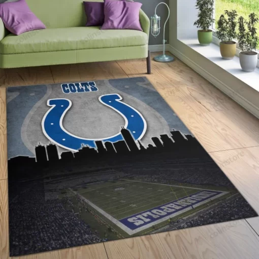 Indianapolis Colts Nfl Rug Living Room Rug Home Us Decor - Custom Size And Printing