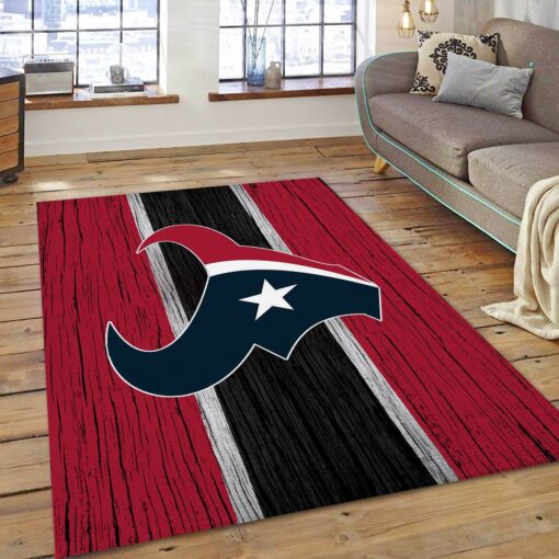 Houston Texans Nfl Rug Living Room Rug Home Decor Floor Decor - Custom Size And Printing
