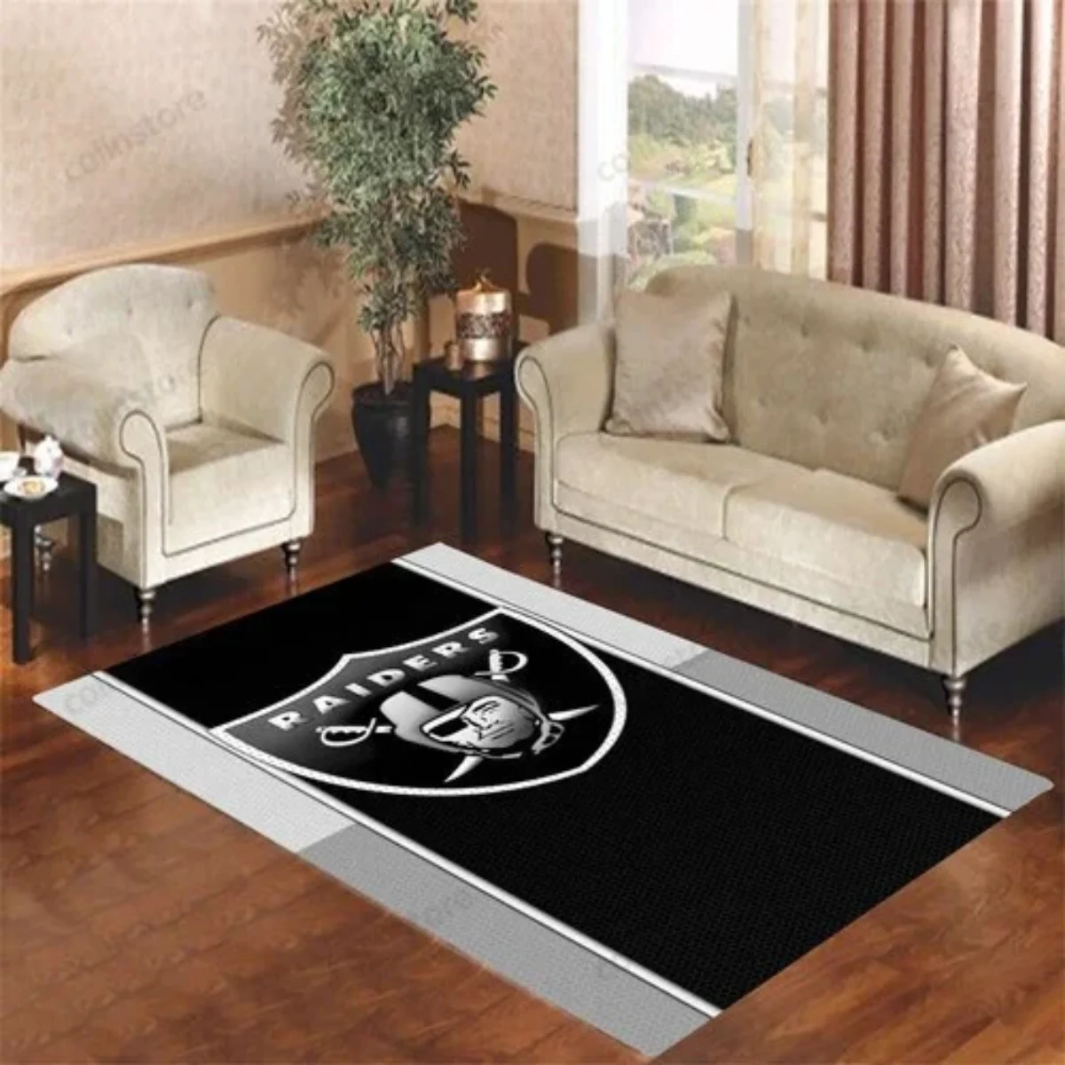 NFL - Las Vegas Raiders Mascot Rug, Team Color (20982), 3' x 4'