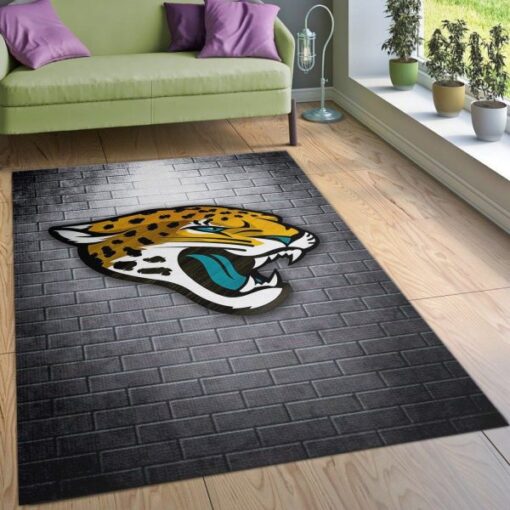 Jacksonville Jaguars Nfl Rug Living Room Rug Floor Decor Home Decor - Custom Size And Printing