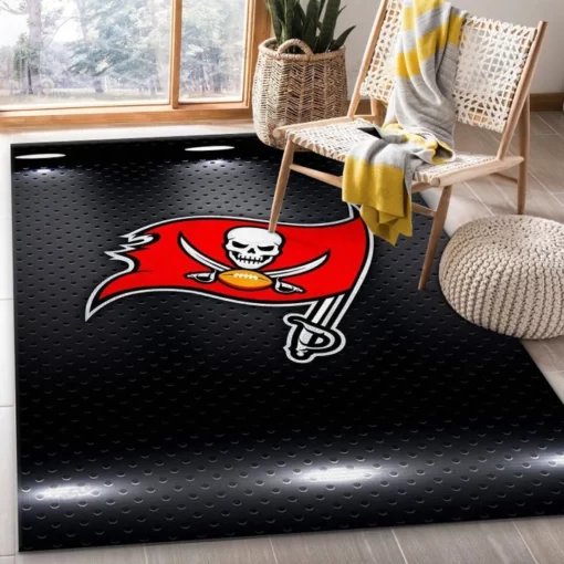 Tampa Bay Buccaneers Nfl Area Rug For Gift Living Room Rug - Custom Size And Printing