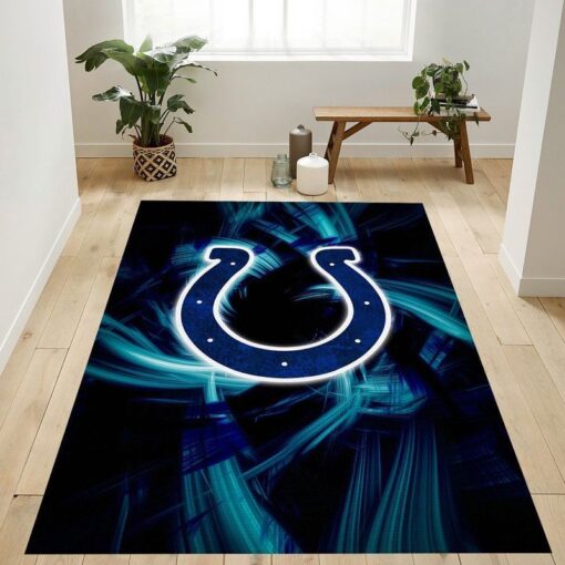 Indianapolis Colts Nfl 23 Area Rug Floor Decor And Home Decor - Custom Size And Printing