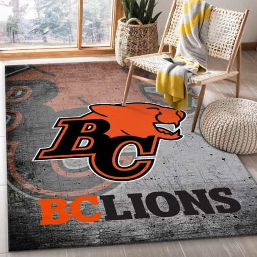 Bc Lions Football Nfl Area Rug Bedroom Rug Christmas Gift Us Decor - Custom Size And Printing