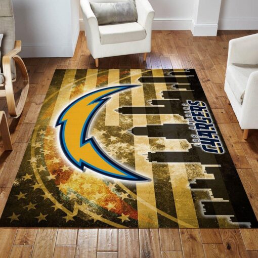 Los Angeles Chargers Nfl Area Rug For Christmas Living Room Rug Home US