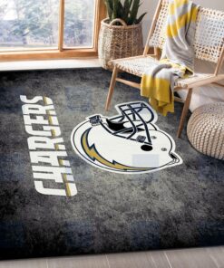 Los Angeles Chargers Imperial Distressed Rug NFL Area Rugs