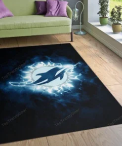 Miami Dolphins Nfl Area Rectangle Area Rugs Carpet For Living Room, BedroomMiami Dolphins Nfl Area Rectangle Area Rugs Carpet For Living Room, Bedroom, Kitchen Rugs, Kitchen Rugs