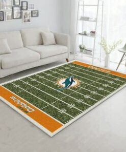 Miami Dolphins Imperial Homefield Rug Nfl And Rectangle Area Rugs Carpet For Living Room