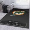 Miami Dolphins 1 Nfl For Christmas Rectangle Area Rugs Carpet For Living Room