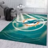 Miami Dolphins Nfl For Christmas Rug Us Gift Decor Rectangle Area Rugs