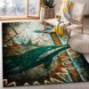 Miami Dolphins Stone Nfl Christmas Gift Rectangle Area Rugs Carpet For Living Room, Bedroom