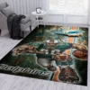 Miami Dolphins Galax Nfl Christmas Gift Rectangle Area Rugs Carpet For Living Room