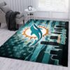 Miami Dolphins NFL Rug Living Room Rug US Gift Decor