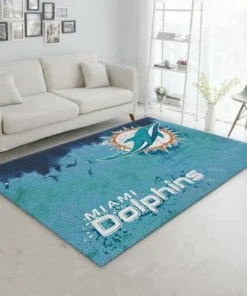 Miami Dolphins Fade Rug Nfl Team Area Kitchen Rug Rectangle Area Rugs