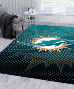 Miami Dolphins 8 NFL Area Rug For Christmas Living Room Rug Home Decor Floor Decor