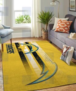 Los Angeles Chargers Nfl Rug Room Carpet Sport Custom Area Floor Home Decor Area Rugs