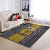 Minnesota Vikings Nfl Area Rugs Football Living Room Carpet Team Logo Wooden Style Home Rugs