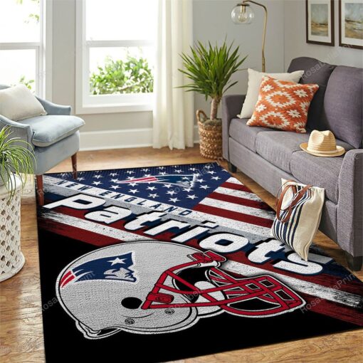 New England Patriots Nfl Team Logo American Style Nice Gift Area Rugs