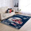 New England Patriots Nfl Team Logo Helmet Nice Gift Rug Area Rug New England Half Circle Rug Plain Large Rugs