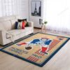 New England Patriots Nfl Team Logo Retro Style Nice Gift Area Rug New England Welcome Rugs