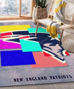 New England Patriots Nfl Us Gift Decor Area Rug New England Baby Boy Rugs