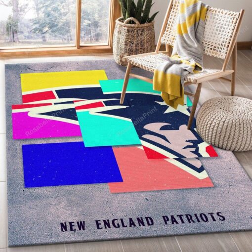 New England Patriots Nfl Us Gift Decor Area Rug New England Baby Boy Rugs