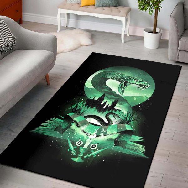 BOOK OF SLYTHERIN HARRY POTTER AREA RUG CARPET – CUSTOM SIZE AND PRINTING