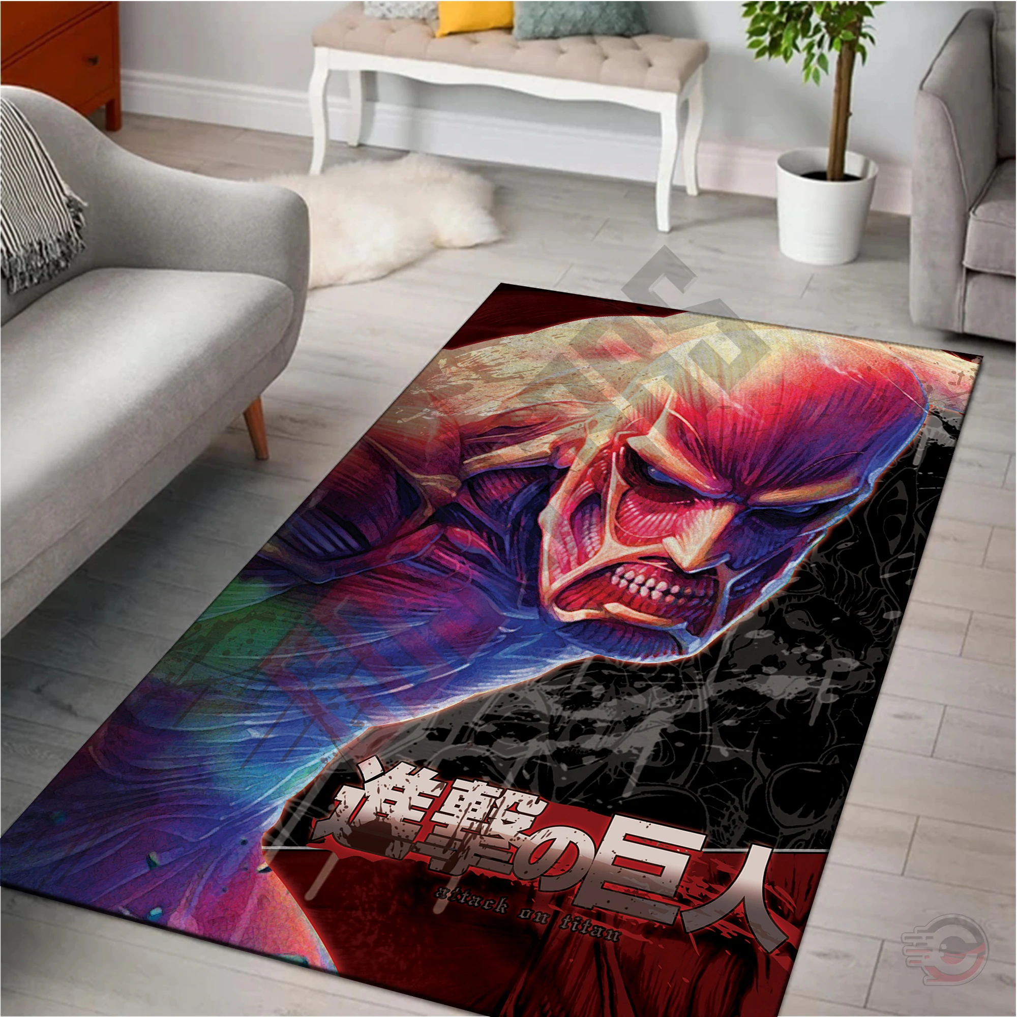 ATTACK ON TITAN : COLOSSUS RUG – CUSTOM SIZE AND PRINTING