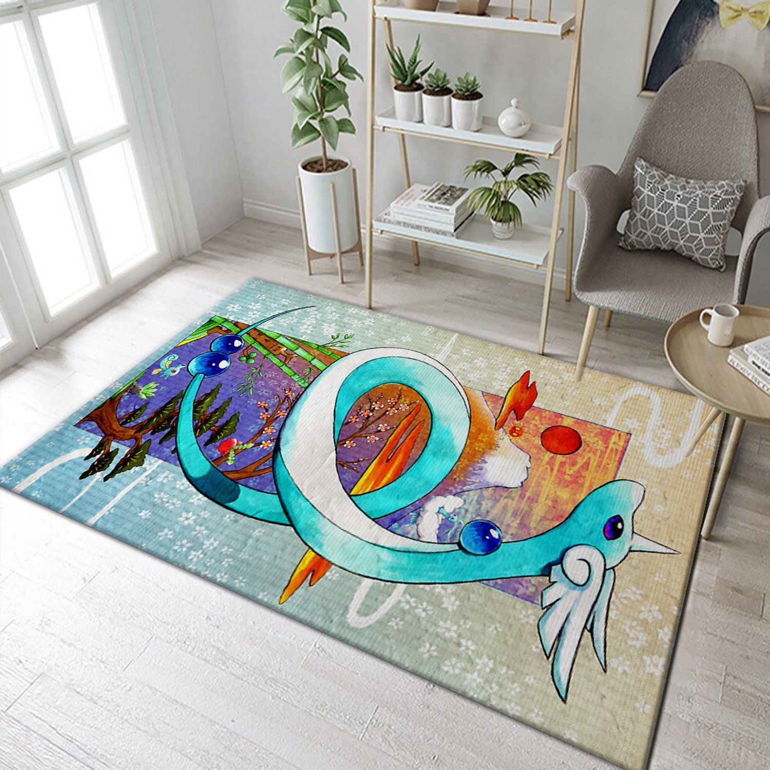 DRATINI POKEMON RUG – CUSTOM SIZE AND PRINTING