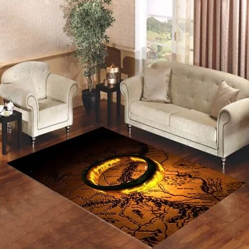 LORD OF THE RINGS GLOWING RING LIVING ROOM CARPET RUGS – CUSTOM SIZE AND PRINTING