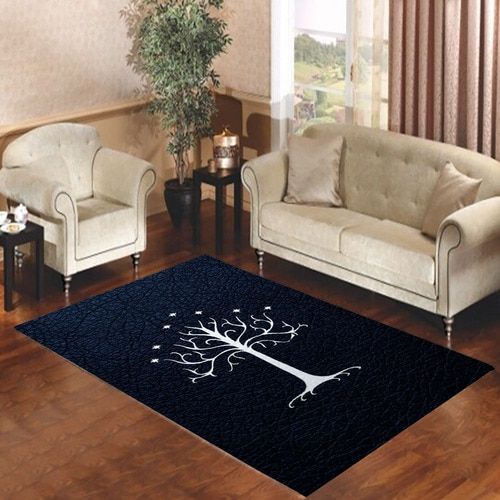 LORD OF THE RINGS TREE OVER MAP LIVING ROOM CARPET RUGS – CUSTOM SIZE AND PRINTING