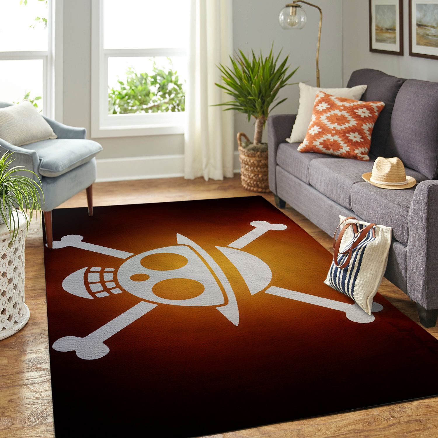 LUFFY LIVING ROOM AREA RUGS – CUSTOM SIZE AND PRINTING