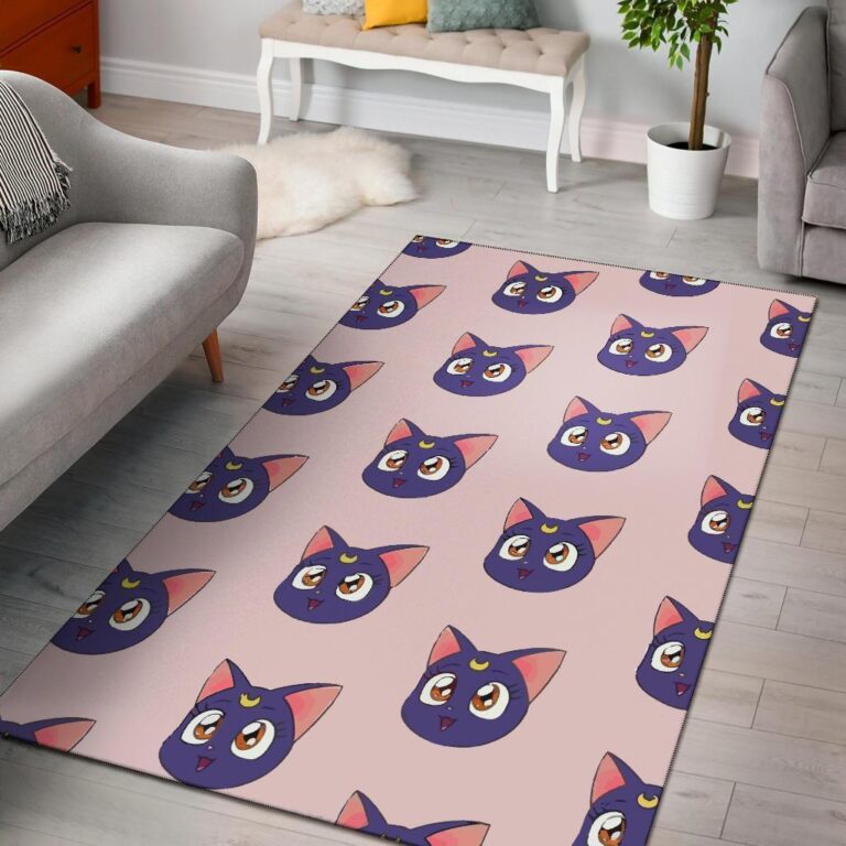 LUNA SAILOR MOON CAT AREA RUG – CUSTOM SIZE AND PRINTING