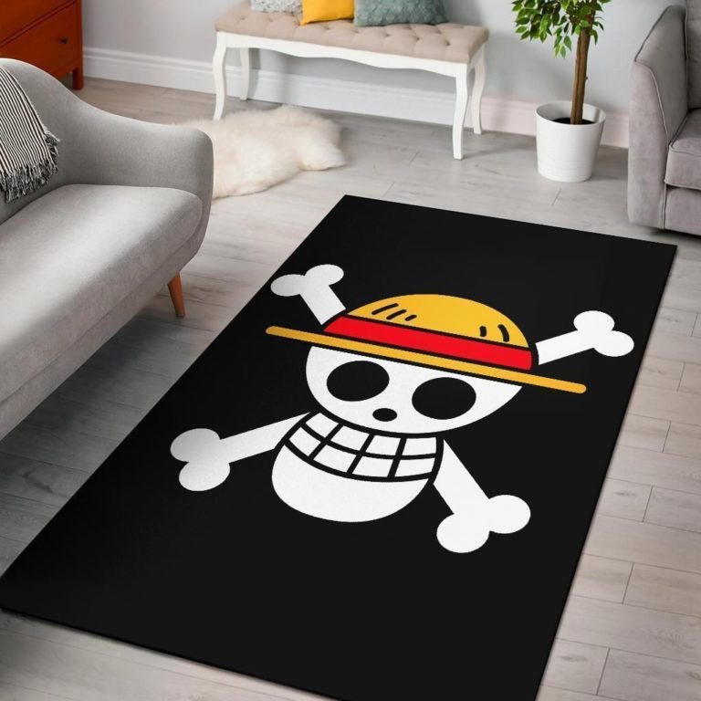 One Piece straw hat pirates flag rug