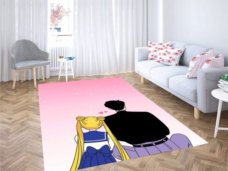 SAILOR MOON IN LOVE AESTHETIC CARPET RUG – CUSTOM SIZE AND PRINTING