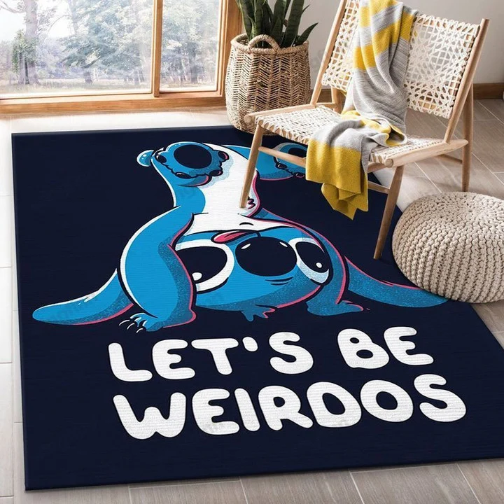 STITCH LET’S BE WEIRDOS AREA RUG LIVING ROOM – CUSTOM SIZE AND PRINTING