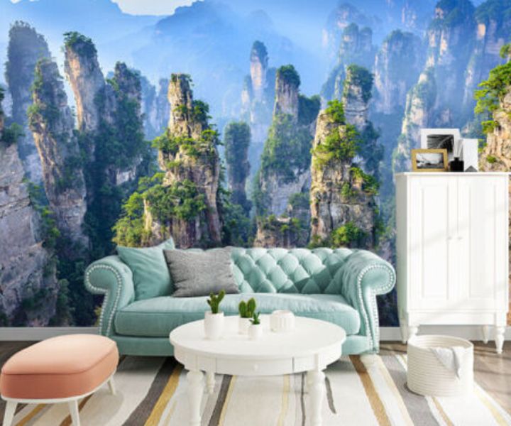 Avatar floating mountains wall art 