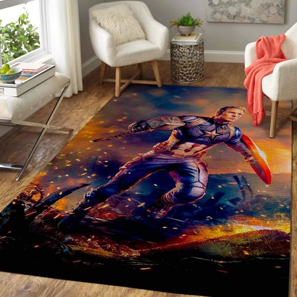 CAPTAIN AMERICA AREA LIMITED EDITION RUG – CUSTOM SIZE AND PRINTING