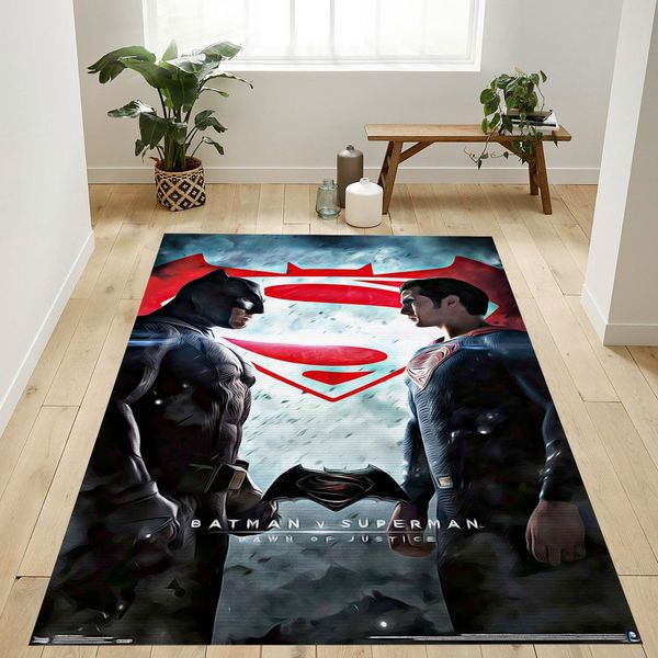 DC COMICS MOVIE BATMAN – SUPERMAN RUG – CUSTOM SIZE AND PRINTING