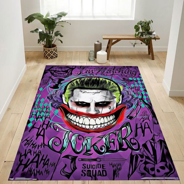 SUICIDE SQUAD JOKER FACE RUG – CUSTOM SIZE AND PRINTING