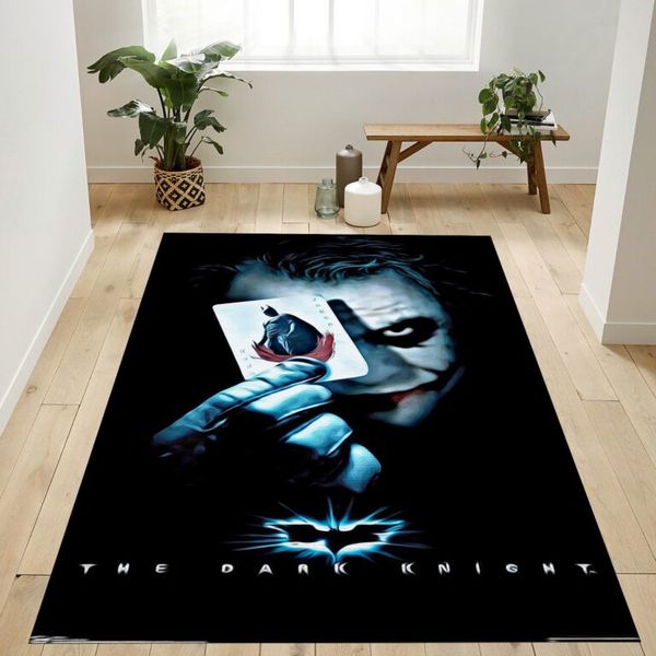 THE JOKER WITH BATMAN PLAYING CARD RUG – CUSTOM SIZE AND PRINTING